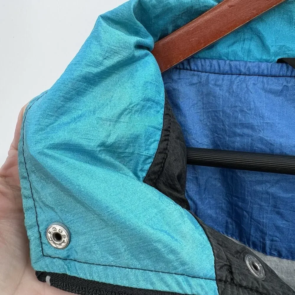 Vintage Christian Dior Monsieur Color Block Nylon Windbreaker Jacket Mens - Picture 12 of 15